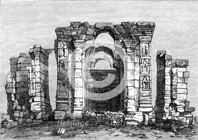 Indian Architecture: Temple of Marttand, or the Sun, Kashmir, (Hindu, A.D. 490-555), 1870. Creator: Unknown.