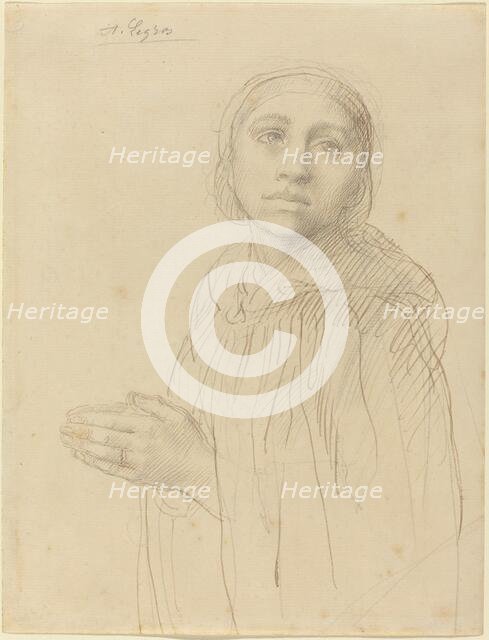 Study of Woman Praying. Creator: Alphonse Legros.