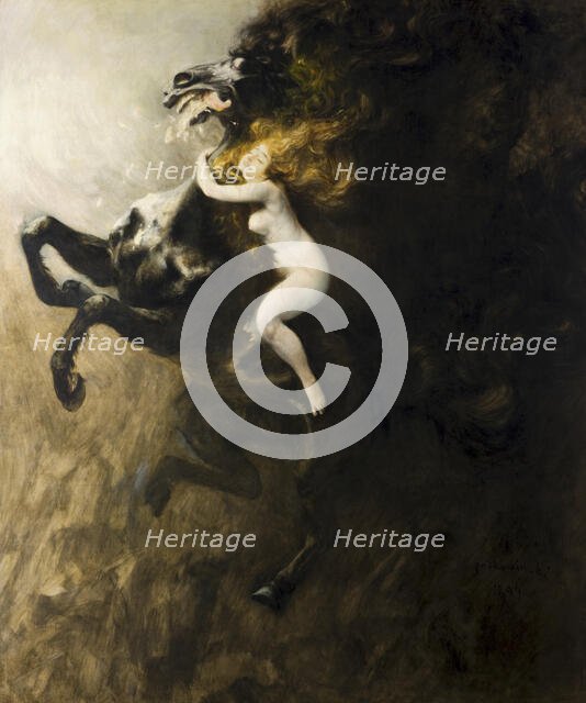 Ecstasy, 1894. Creator: Wladyslaw Podkowinski.