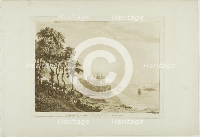 Conway in the County of Caernarvon, 1776. Creator: Paul Sandby.