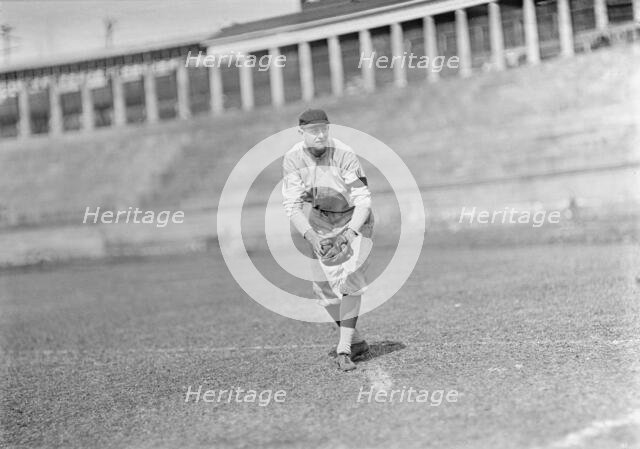 Joe Gedeon, Washington Al, at University of Virginia, Charlottesville (Baseball), ca. 1913. Creator: Harris & Ewing.