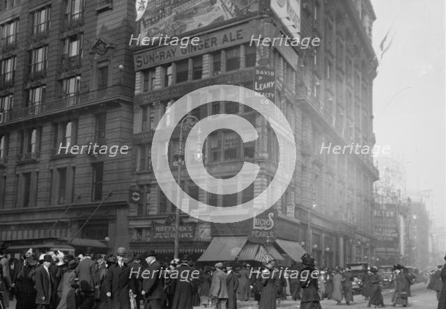 Million Dollar Corner, 34th and Broadway, between c1910 and c1915. Creator: Bain News Service.