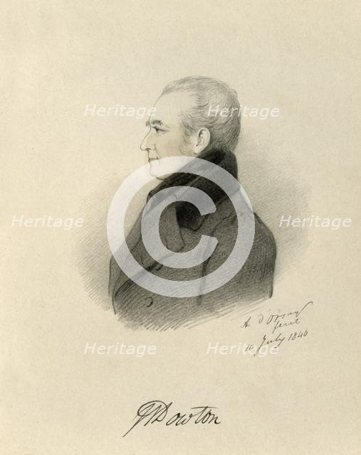 'W Dowton', 1840.  Creator: Richard James Lane.