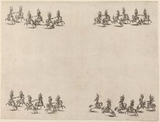 Cavaliers Fighting with Swords, 1652. Creator: Stefano della Bella.
