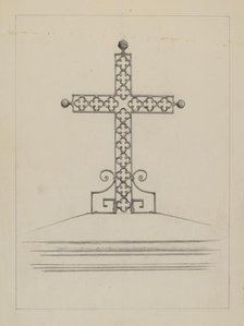Cross, c. 1937. Creator: Arelia Arbo.