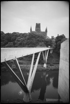 Kingsgate Bridge and Durham Cathedral, County Durham, c1963-c1980. Creator: Ursula Clark.