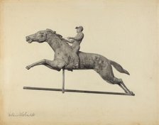 Horse and Rider Weather Vane, 1935/1942. Creator: Helen Hobart.