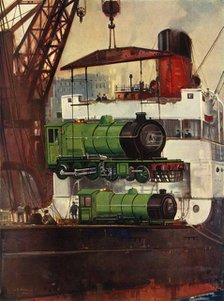 'Shipping Locomotives ', c1930. Creator: Unknown.