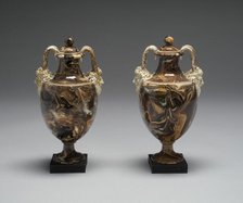 Pair of Vases, Burslem, c. 1770. Creator: Wedgwood.