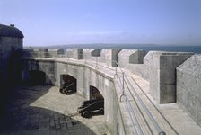 Cannon at Portland Castle, Weymouth, Dorset, 1998. Artist: J Bailey