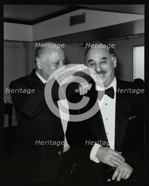 Impresario Harold Davison and guitarist Ron Anthony, London, 28 May 1992. Artist: Denis Williams