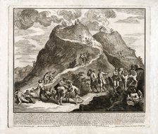 Perspective of the second eruption of Vesuvius, 1750. 