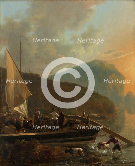 Italianate River Landscape, c.1650-c.1655. Creator: Adam Pynacker.