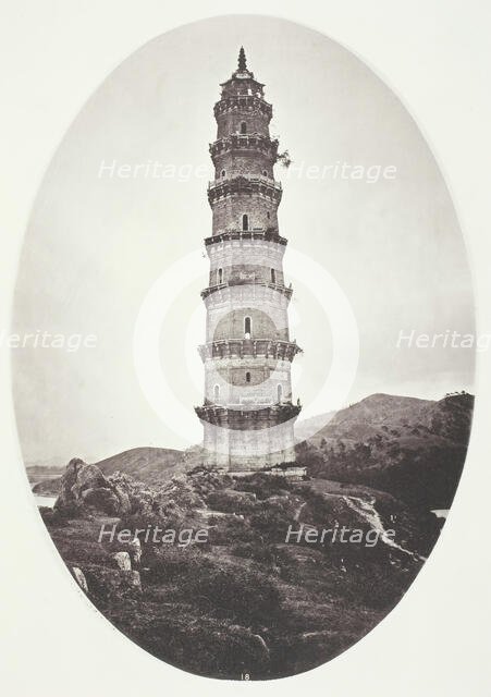 A Pagoda near Chao-Chowfu, c. 1868. Creator: John Thomson.