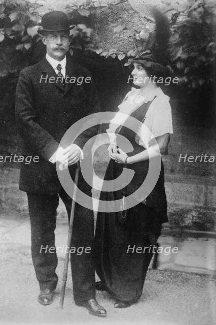 Prince Geo. of Greece and wife, between c1910 and c1915. Creator: Bain News Service.
