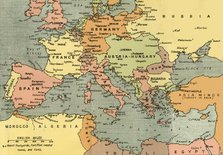 'Central Europe and the Mediterranean', 1919. Creator: London Geographical Institute.
