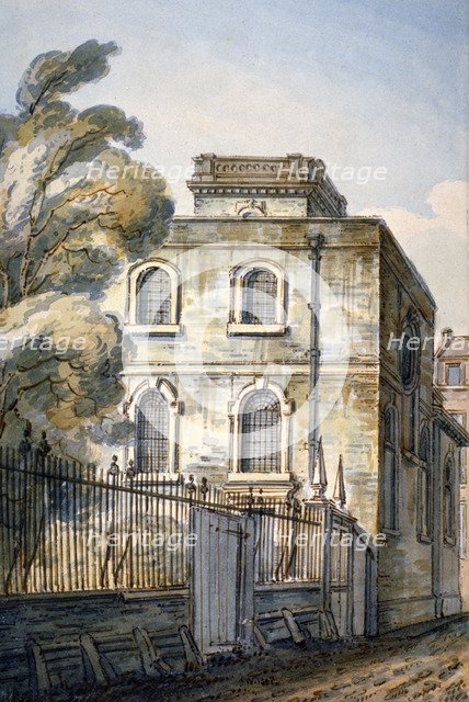 Church of All Hallows the Great, Upper Thames Street, London, 1813. Artist: C John M Whichelo