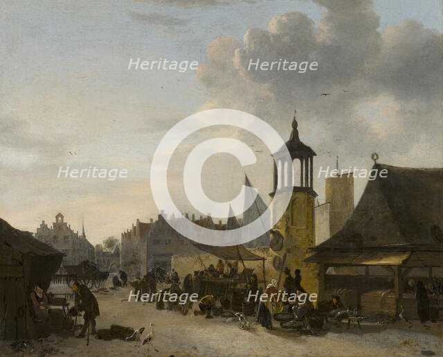 A Fish Market. Creator: Egbert van der Poel.