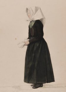 Woman in costume, 1840-1889. Creator: Per Sodermark.
