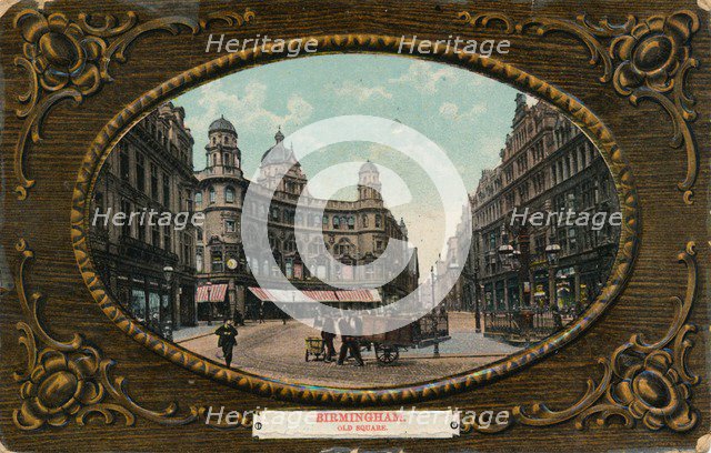 Old Square, Birmingham, c1905.  Artist: Unknown.