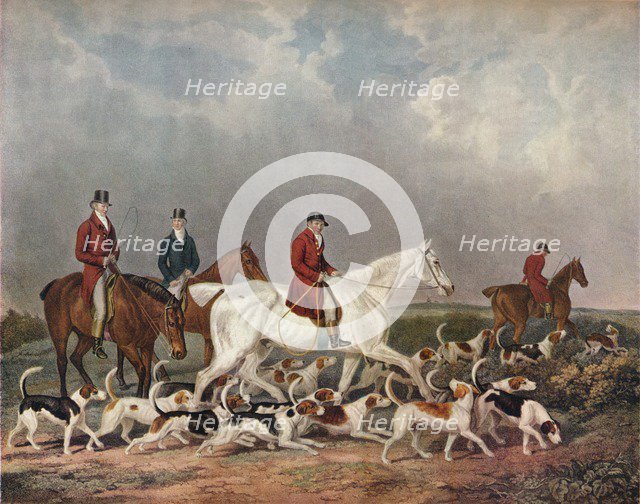 'The Earl of Derby's Stag Hounds', c1823. Creator: Richard Woodman.