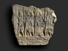 Relief, fragment, c9th century BC. Artist: Unknown.