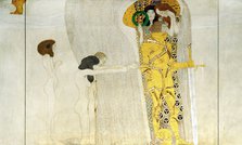 The Beethoven Frieze, Detail: Knight in Shining Armor, 1902. Artist: Klimt, Gustav (1862-1918)