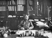 Alexei Nikolaievich Kuropatkin in his library, 1904-5. Artist: Unknown