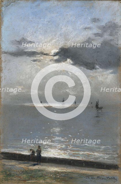 Paysage côtier, c1900. Creator: Broutelles; Théodore de (1842-1933).