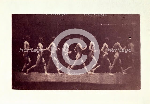 Marey Wheel Photographs of George Reynolds, 1884. Creator: Thomas Eakins.