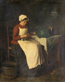 'The young housewife', c1855. Artist: Francois Bonvin