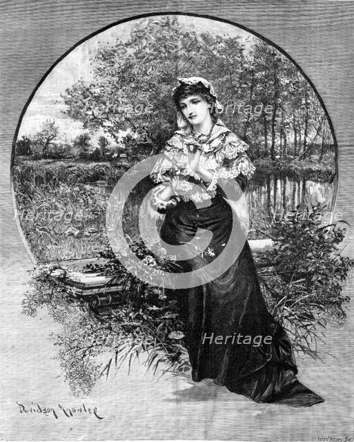 Maiden Meditation, 1881. Creator: W. I. Mosses.