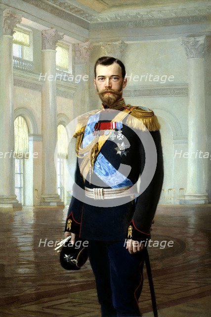 'Portrait of Emperor Nicholas II', 1900. Artist: Ernst von Liphart