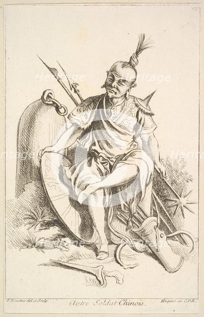 Other Chinese Soldier, 1738-45. Creator: Francois Boucher.