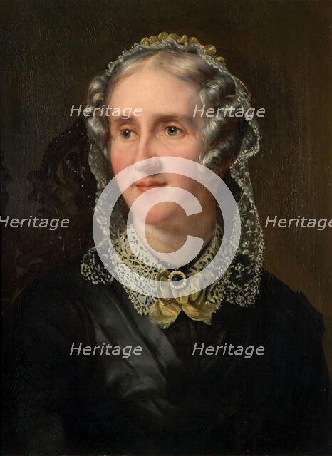 Portrait Of Elizabeth Stockdale Wilkinson (1799-71), 1853. Creator: Reuben T W Sayers.