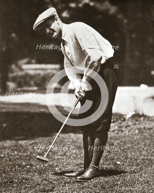 Jerome D Travers, American champion golfer, 1910s. Artist: Unknown