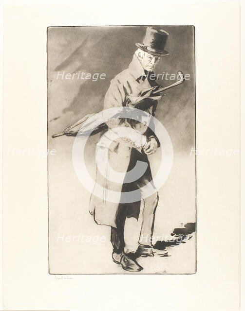 Lerand in the Role of "Rodin" in The Wandering Jew, 1903. Creator: Edgar Chahine.