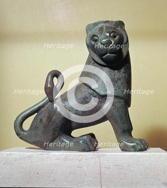 Archaic bronze lion from Dodona. Artist: Unknown