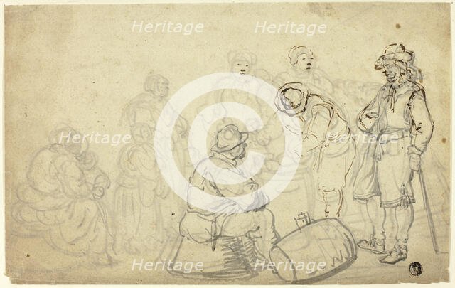 Peasant Scene, n.d. Creators: Willem van de Velde I, Simon de Vlieger.