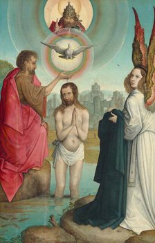 The Baptism of Christ, c. 1508/1519. Creator: Juan de Flandes, the Elder.