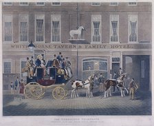 Cambridge Telegraph, Fetter Lane, London, c1830.  Artist: George Hunt