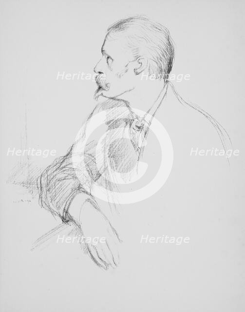 Walter Crane, 1896. Creator: William Rothenstein.