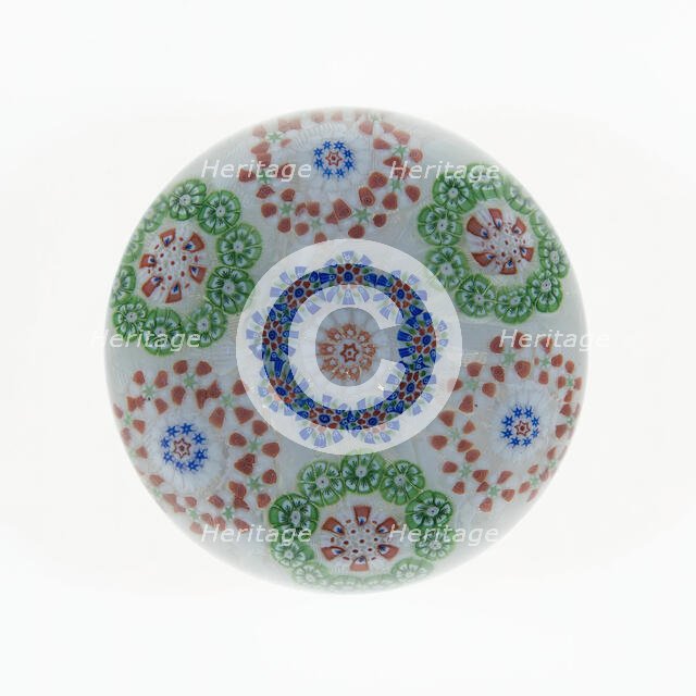 Paperweight, Baccarat, c. 1845-60. Creator: Baccarat Glasshouse.