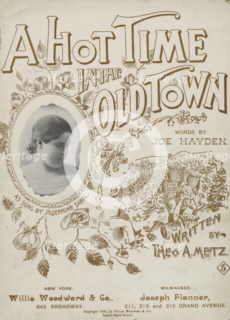'A hot time in the old town', 1896. Creator: Unknown.