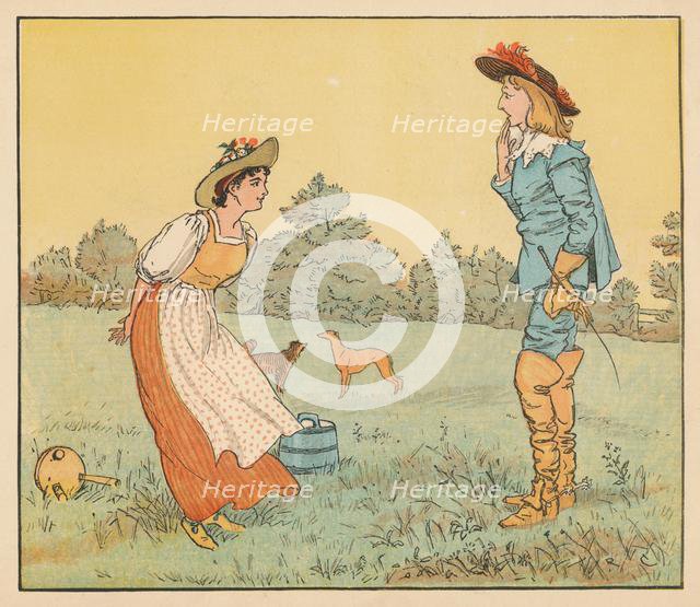 'Then I can't marry you, my pretty maid!', c1882. Creator: Randolph Caldecott.