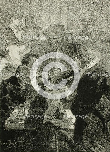 Les Derniers Flamands, 1857. Creator: Félicien Rops.