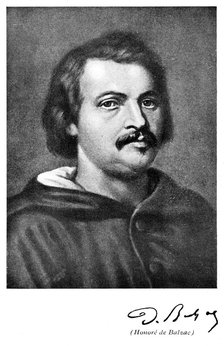 Honore de Balzac (1799-1850), French novelist and literary critic. Artist: Unknown