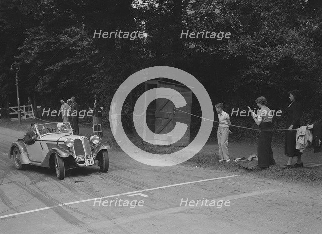 Frazer-Nash BMW 319/55 of LG Johnson, winner of a premier award at the MCC Torquay Rally, July 1937. Artist: Bill Brunell.