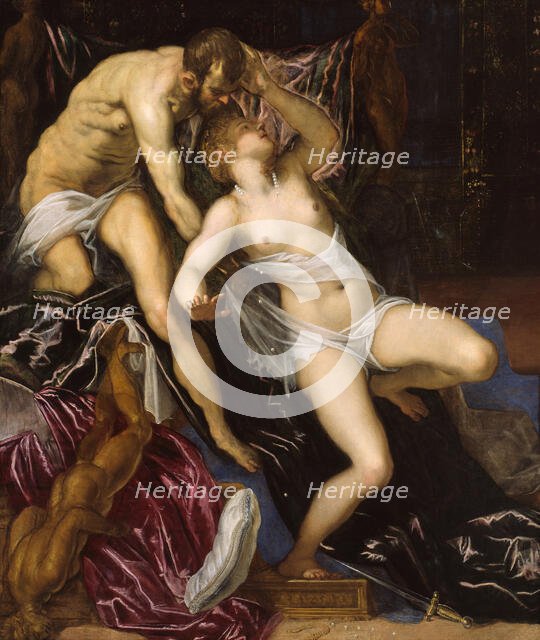 Tarquin and Lucretia, c. 1578/80. Creator: Jacopo Tintoretto.