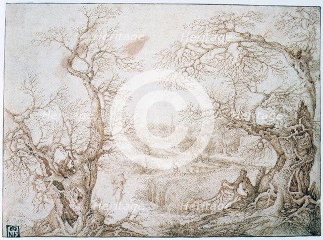 'Winter Landscape', c1565-1602 Artist: Jacob Savery I